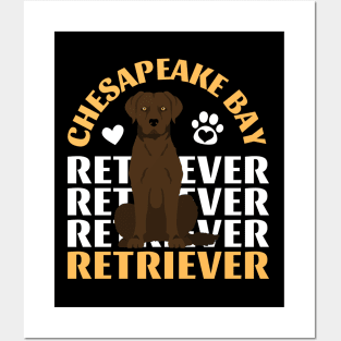 Chesapeake Bay retriever Cute Life is better with my dogs I love all the dogs Posters and Art